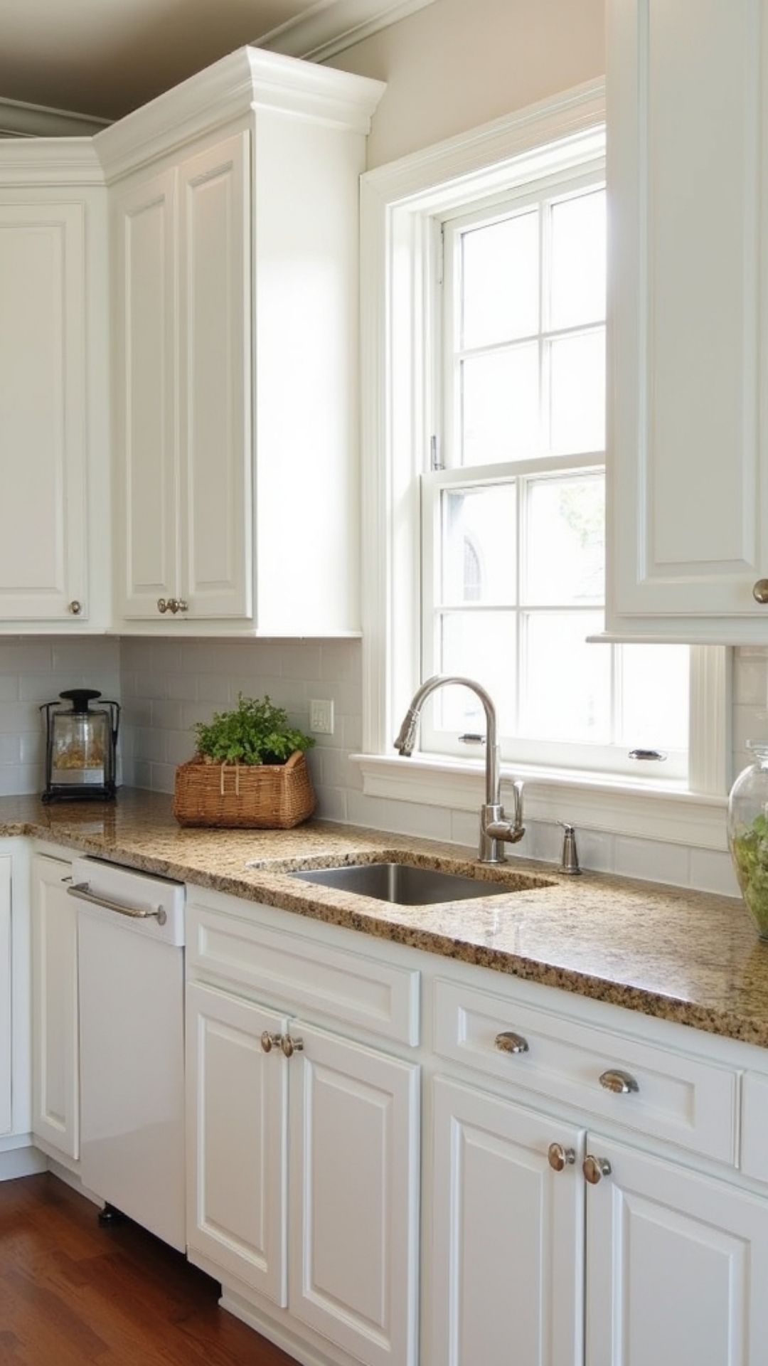 Đá granite sáng hoặc trắng bóng cho mặt bếp – ảnh tham khảo 10