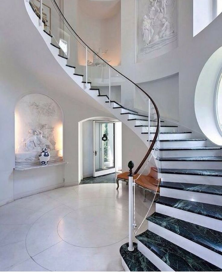 Đá marble trắng vân cho cầu thang – ảnh tham khảo 8