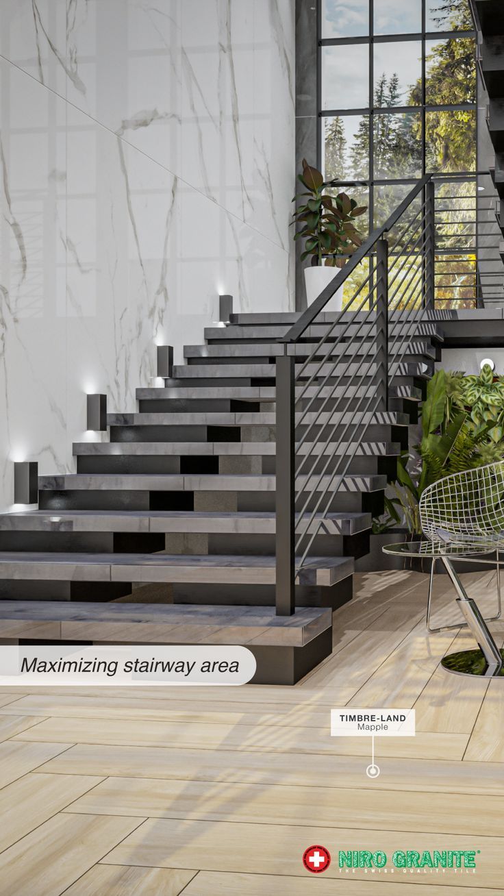 Đá granite xám cho cầu thang – ảnh tham khảo 14