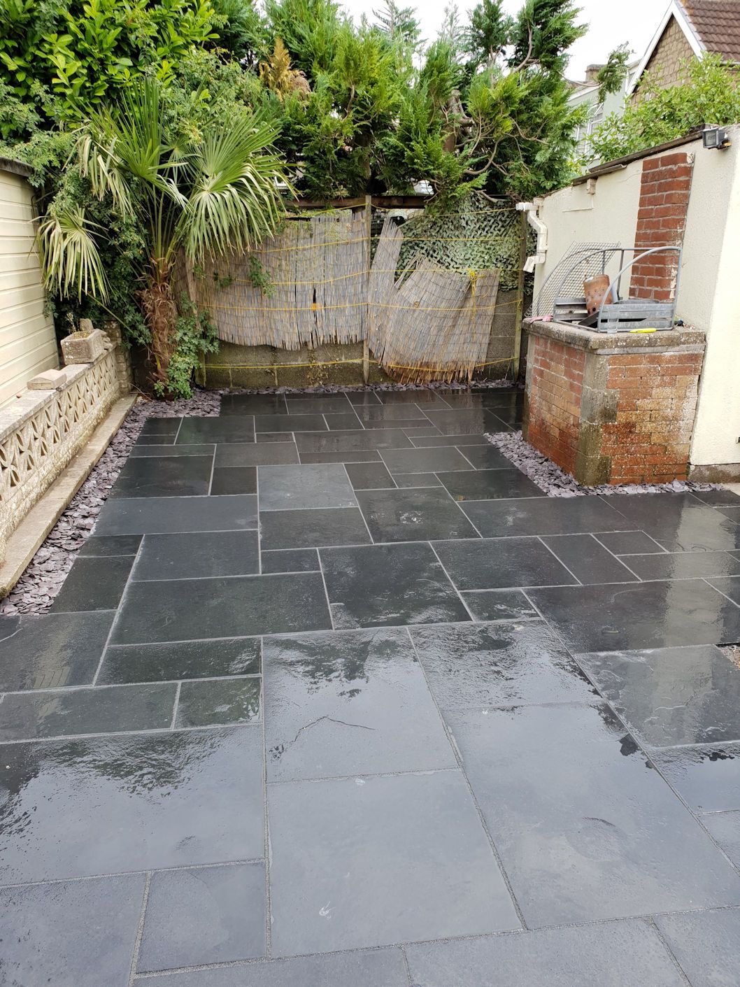 Đá slate đen cắt quy cách lát sân – ảnh tham khảo 5