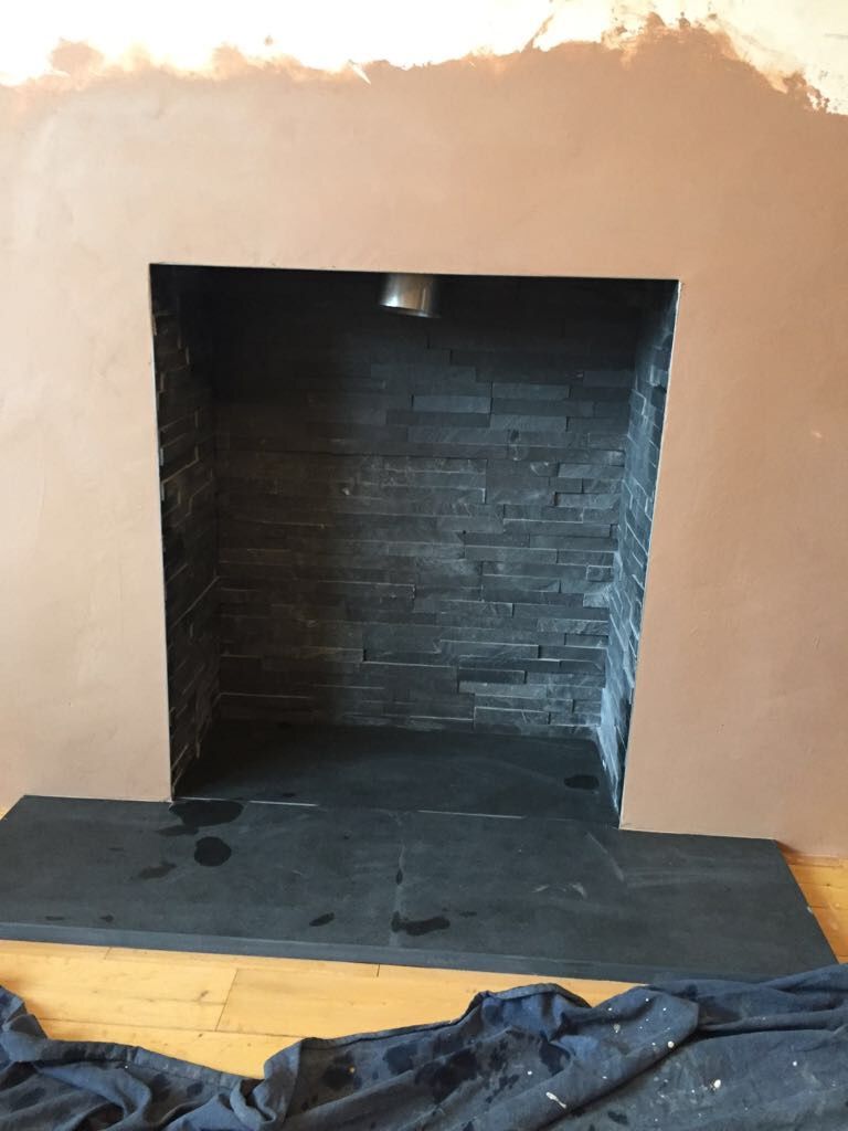 Đá slate đen chẻ tự nhiên ốp tường – ảnh tham khảo 4