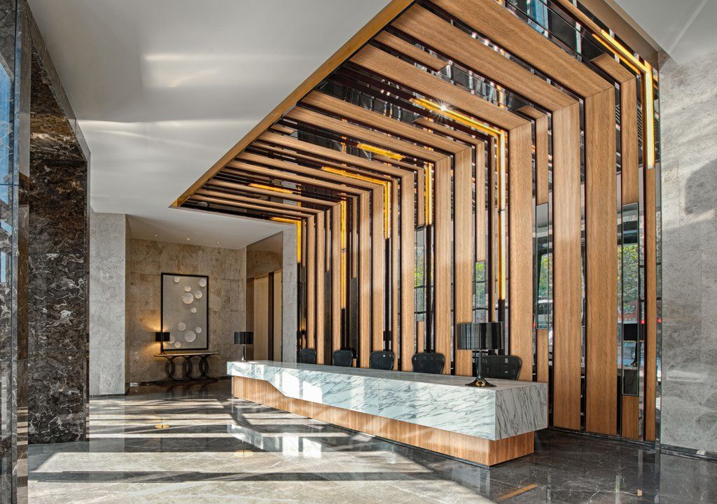 Đá marble tông sáng cho sảnh hoặc lobby – ảnh tham khảo 13
