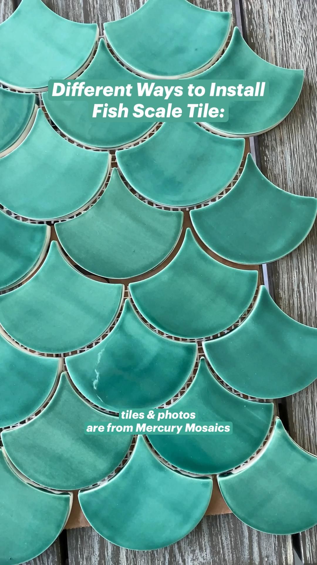 Mosaic vảy cá cho bếp hoặc phòng tắm – ảnh tham khảo 15
