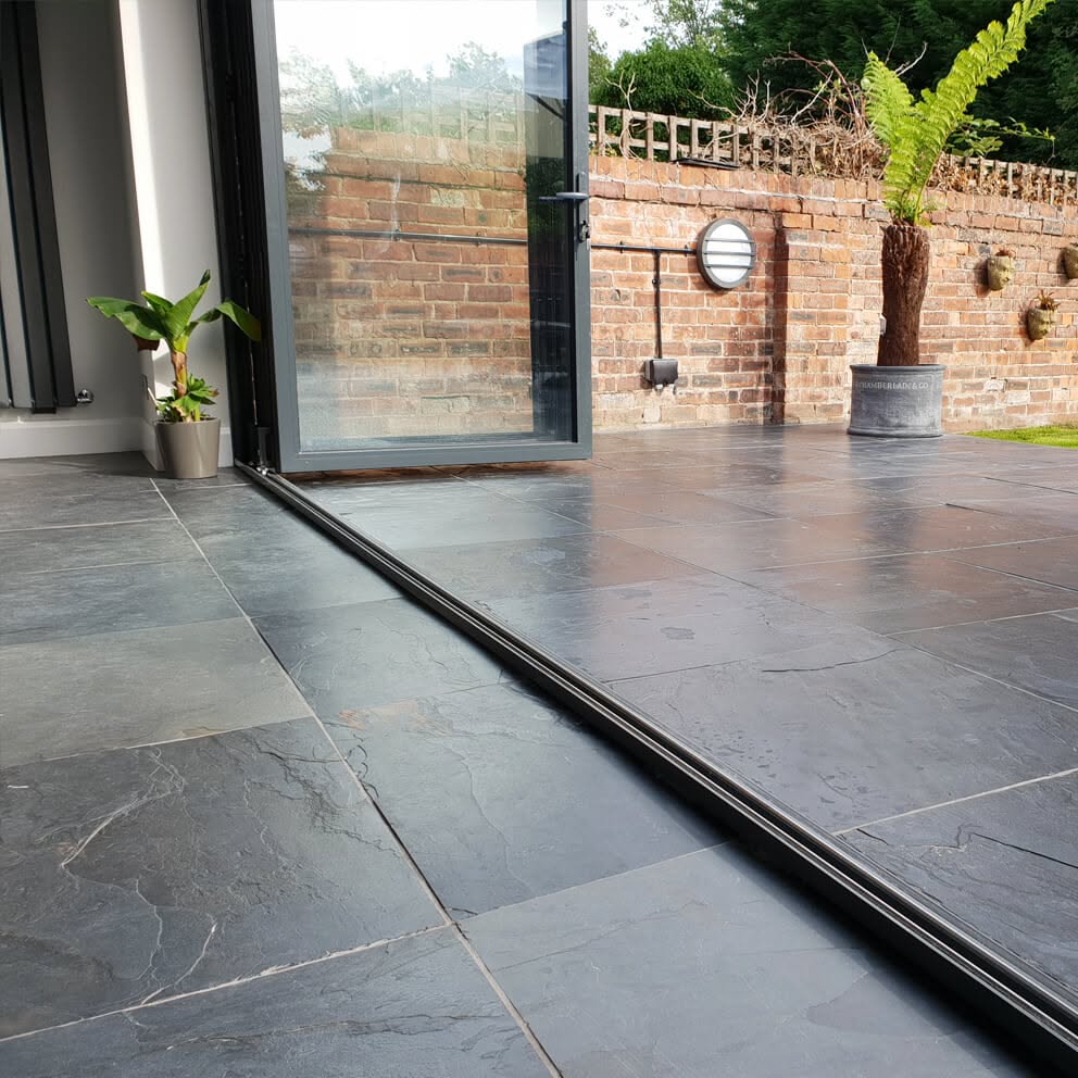Đá slate đen cắt quy cách lát sân – ảnh tham khảo 12