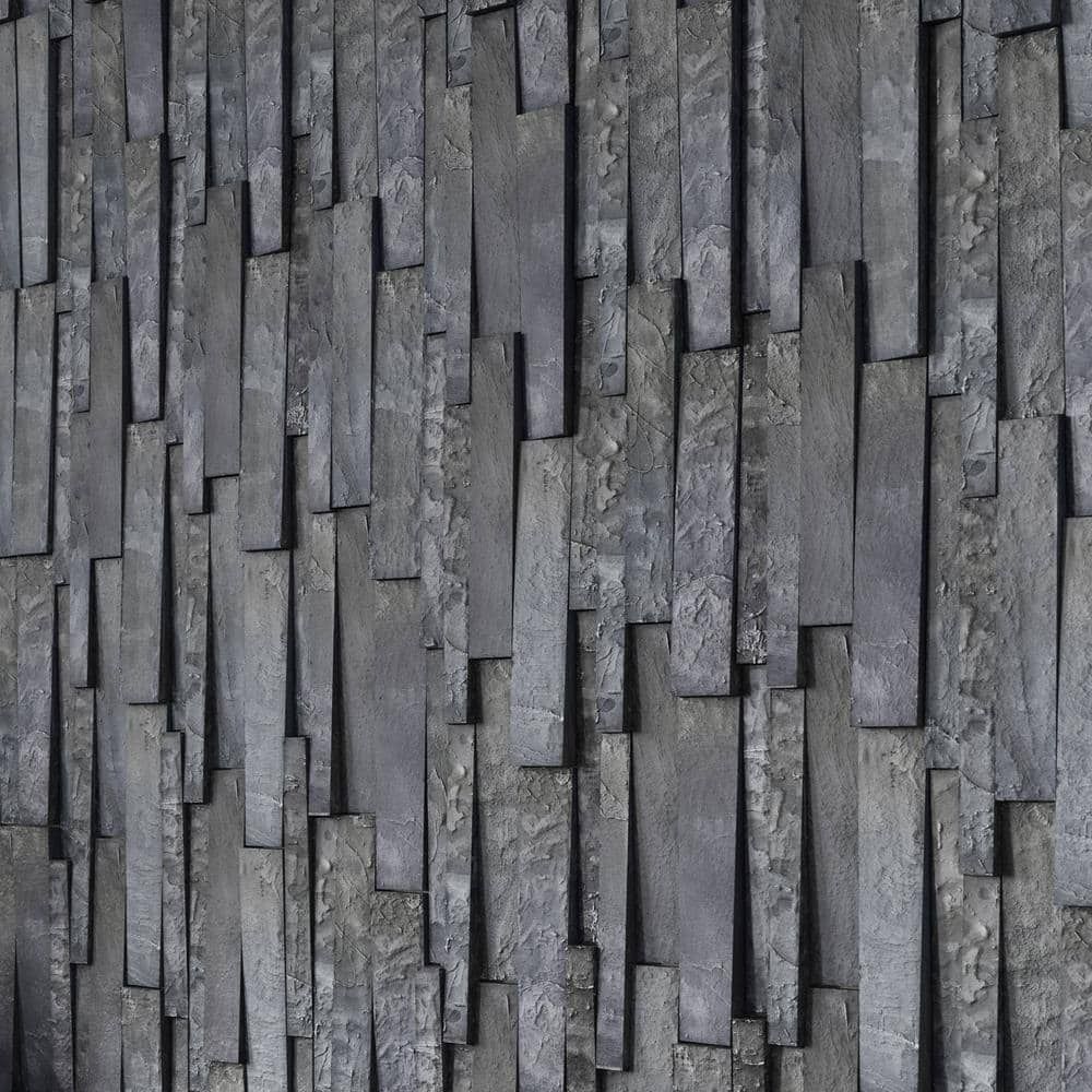 Đá slate đen chẻ tự nhiên ốp tường – ảnh tham khảo 3