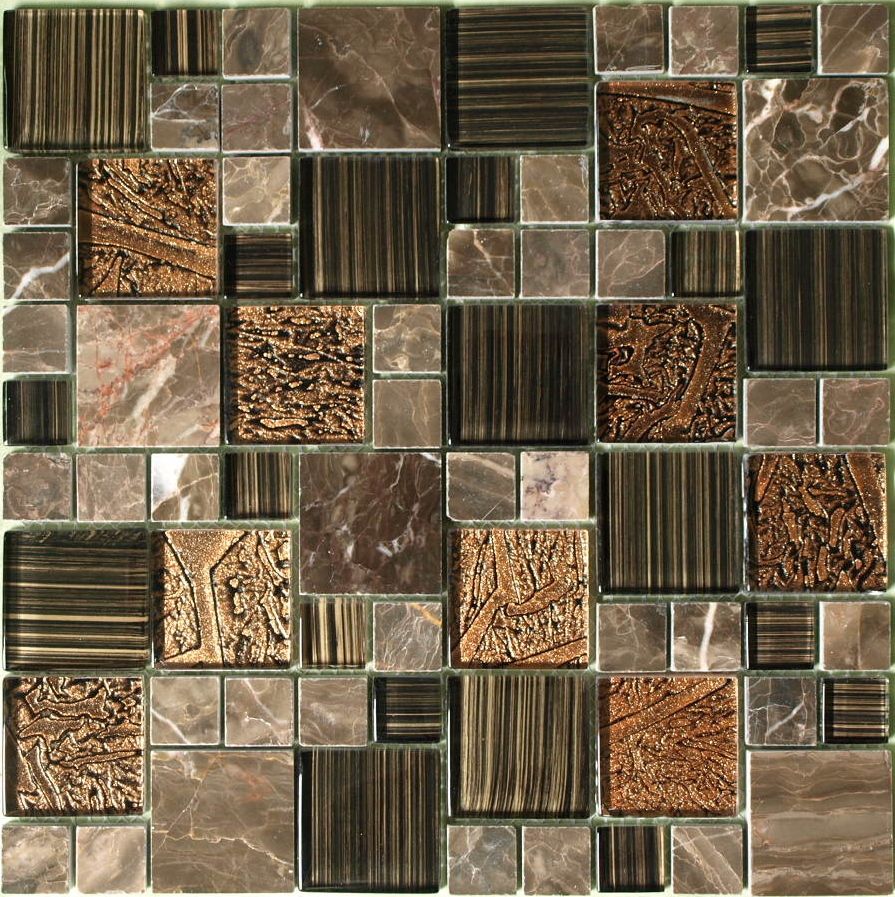 Mosaic tông trung tính cho tường trang trí – ảnh tham khảo 9