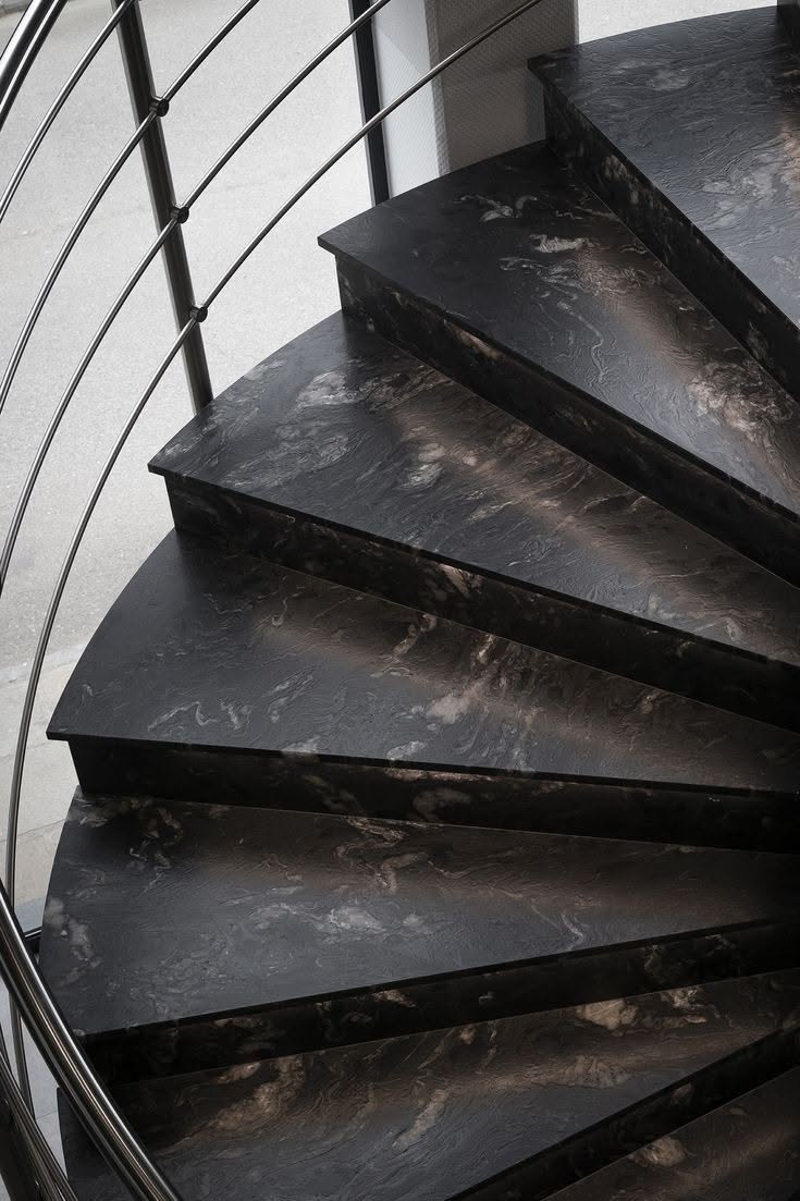 Đá granite đen cho cầu thang – ảnh tham khảo 8