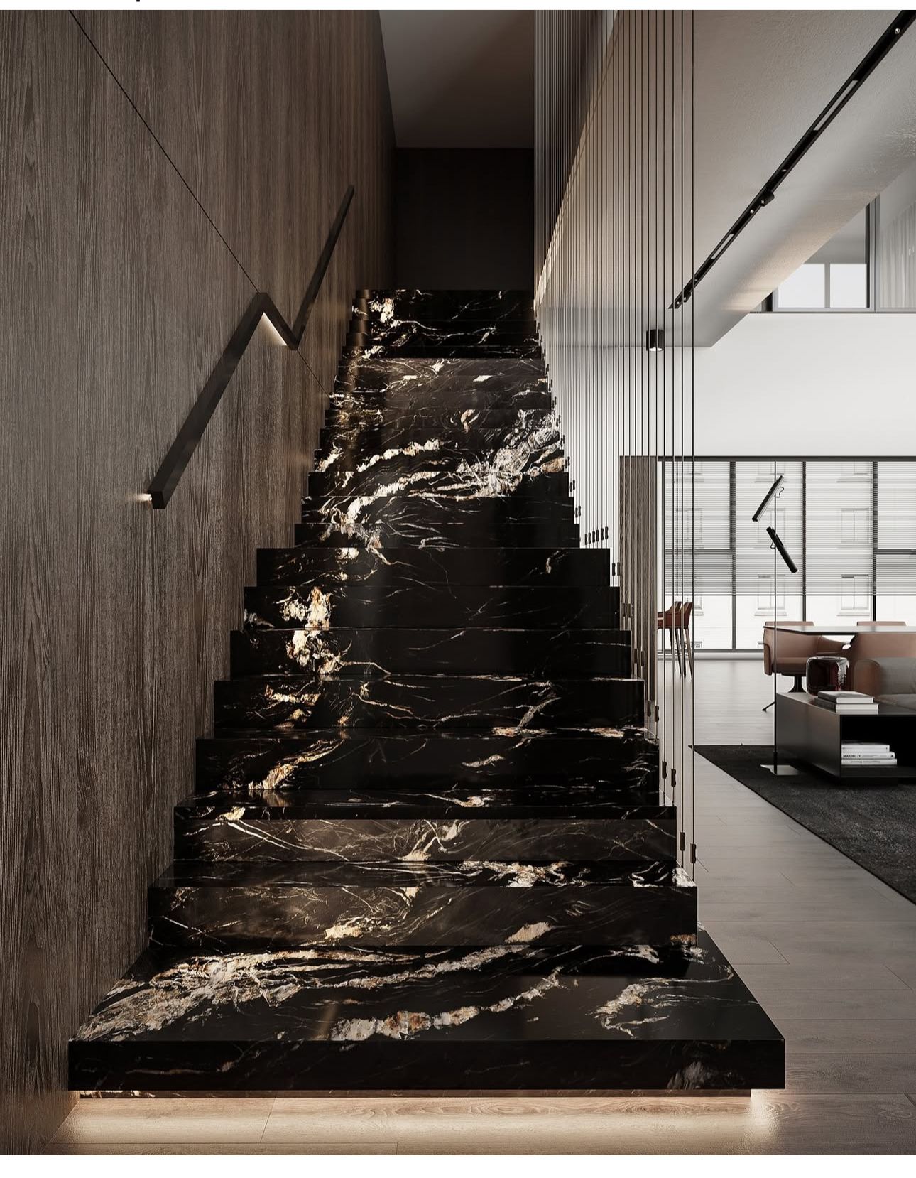 Đá granite đen cho cầu thang – ảnh tham khảo 10