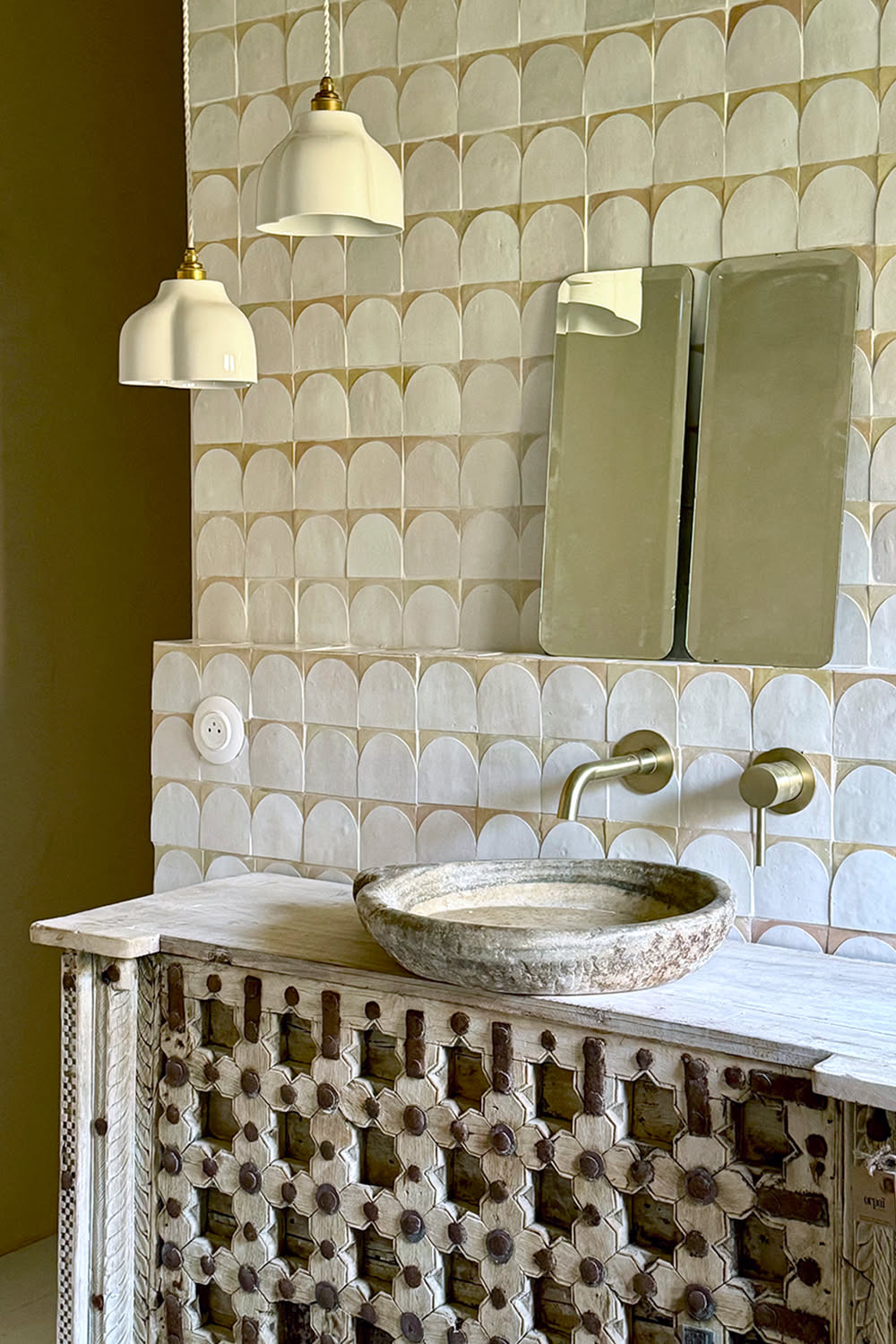 Mosaic tông trung tính cho tường trang trí – ảnh tham khảo 11