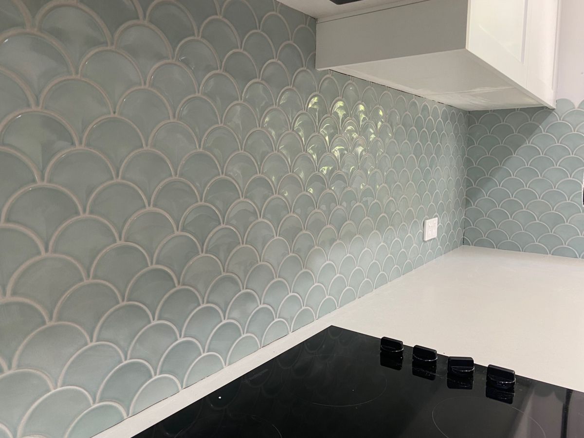 Mosaic vảy cá cho bếp hoặc phòng tắm – ảnh tham khảo 4
