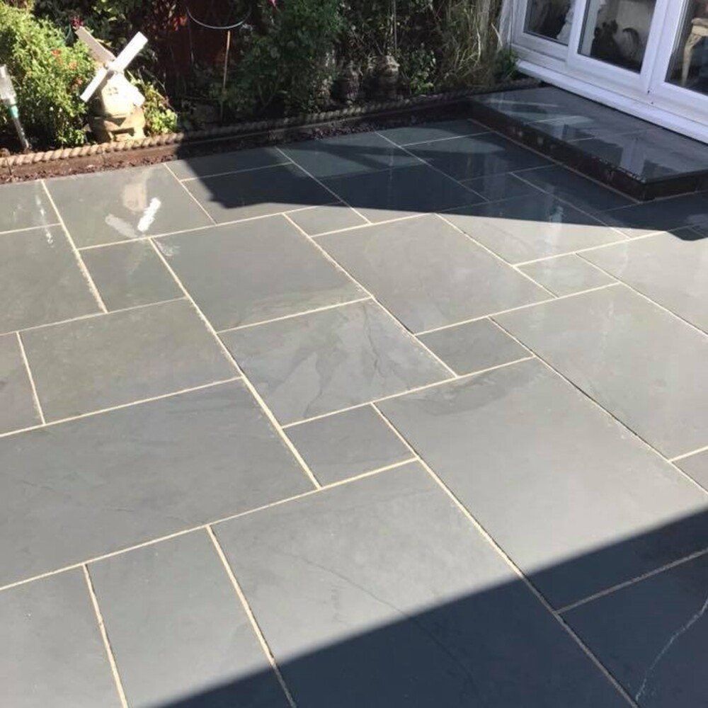Đá slate xám cắt quy cách lát sân – ảnh tham khảo 3
