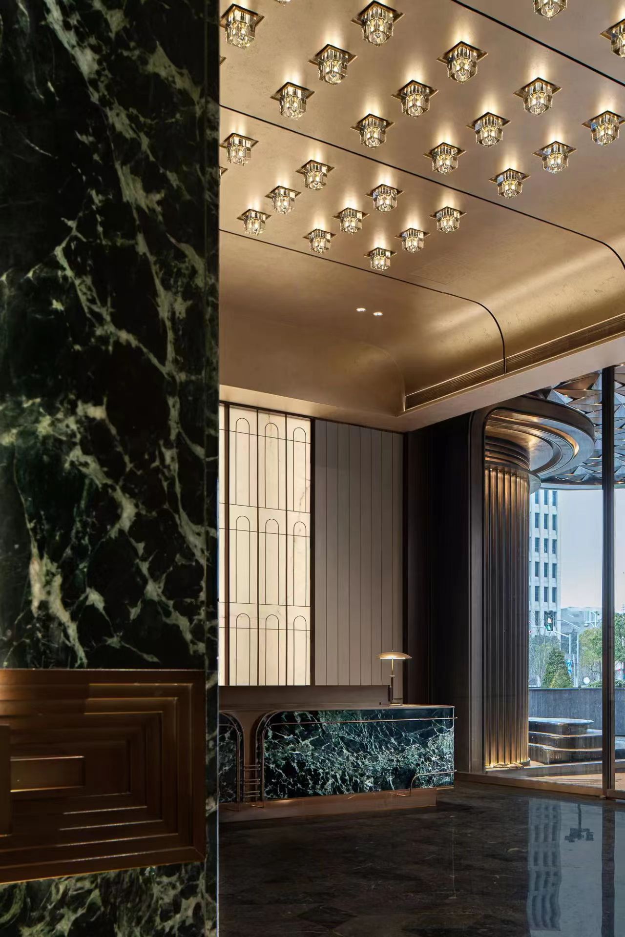 Đá marble tông sáng cho sảnh hoặc lobby – ảnh tham khảo 4