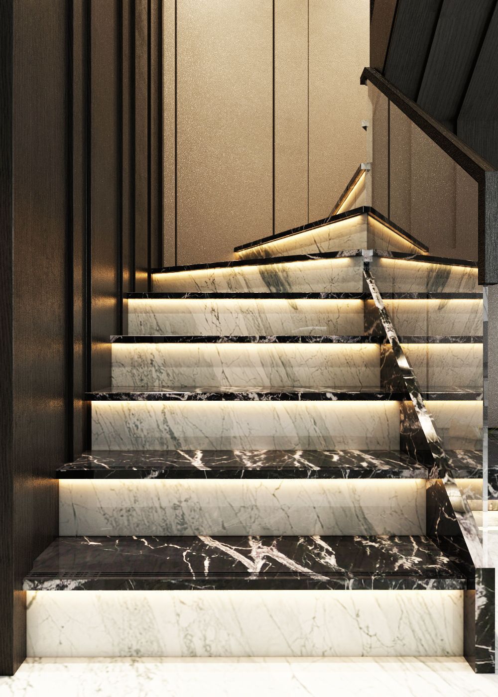 Đá granite đen cho cầu thang – ảnh tham khảo 6