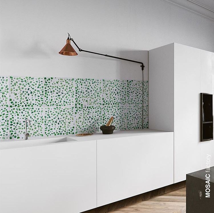Gạch terrazzo tông trắng hoặc sáng lát nền – ảnh tham khảo 12
