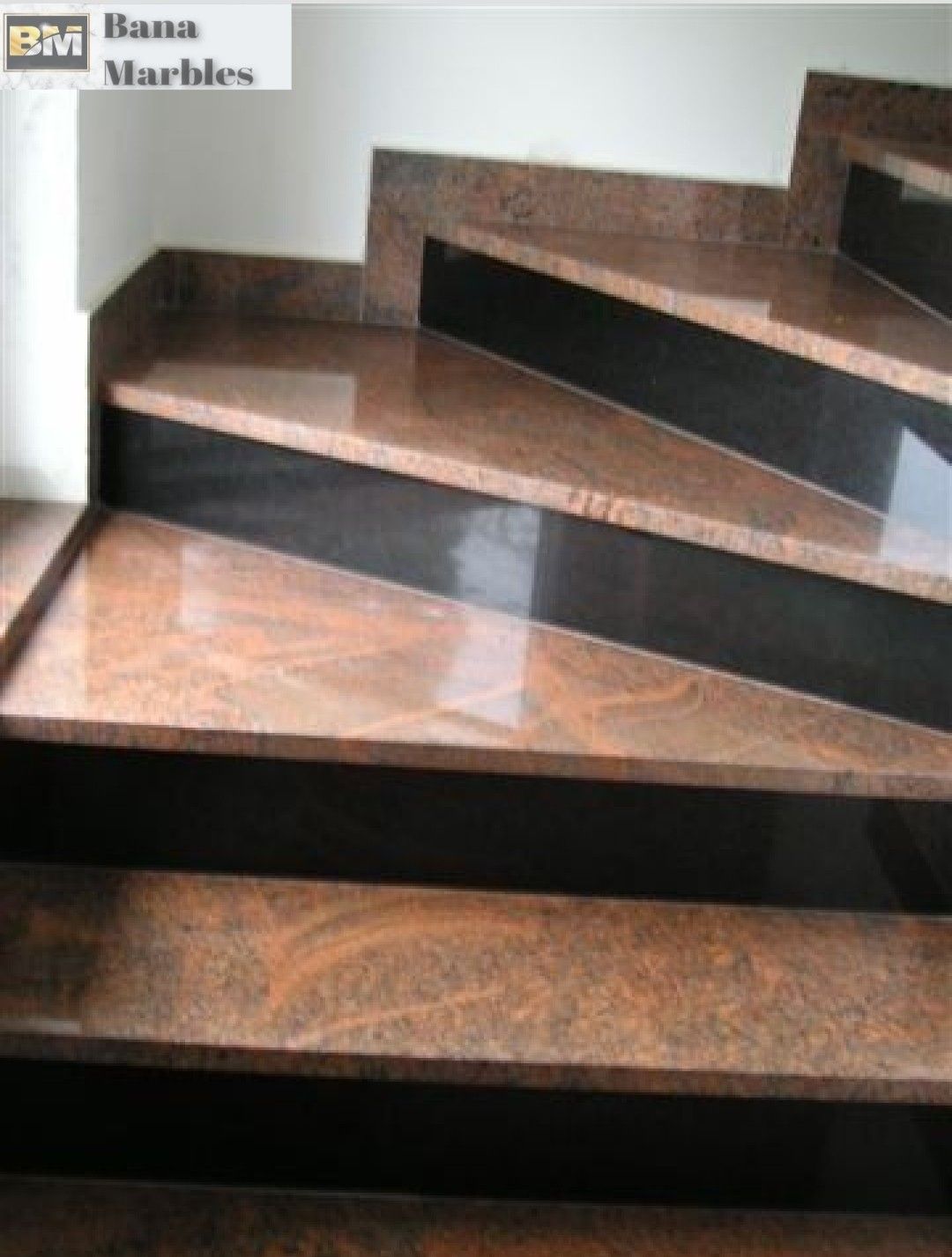 Đá granite tông đỏ hoặc nâu cho cầu thang – ảnh tham khảo 16