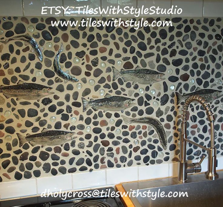 Mosaic vảy cá cho bếp hoặc phòng tắm – ảnh tham khảo 11