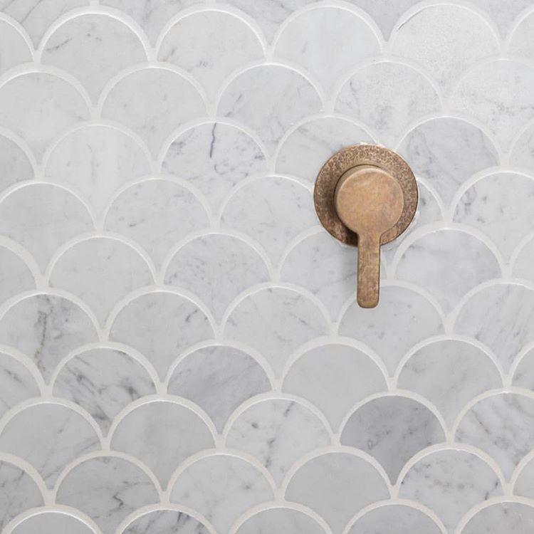 Mosaic vảy cá cho bếp hoặc phòng tắm – ảnh tham khảo 2