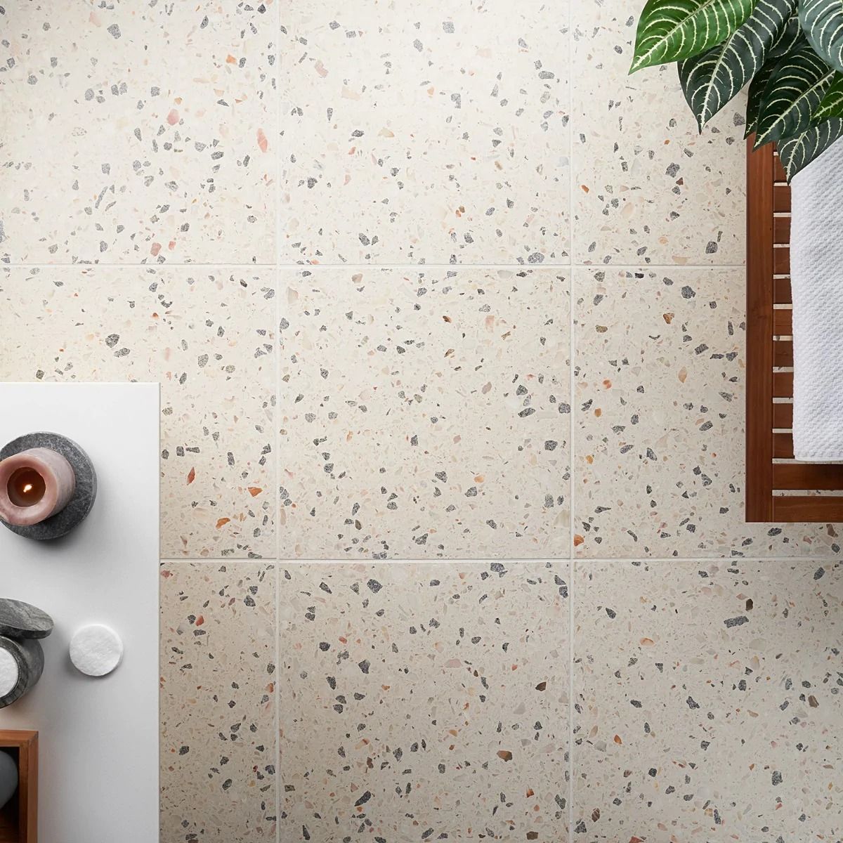 Gạch terrazzo tông be hoặc ấm lát nền – ảnh tham khảo 11