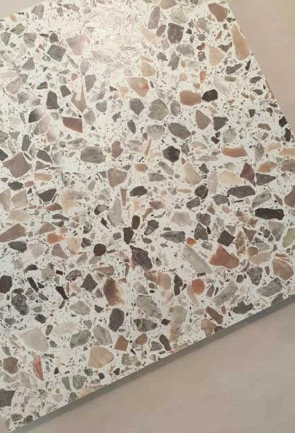 Gạch porcelain vân terrazzo – ảnh tham khảo 2