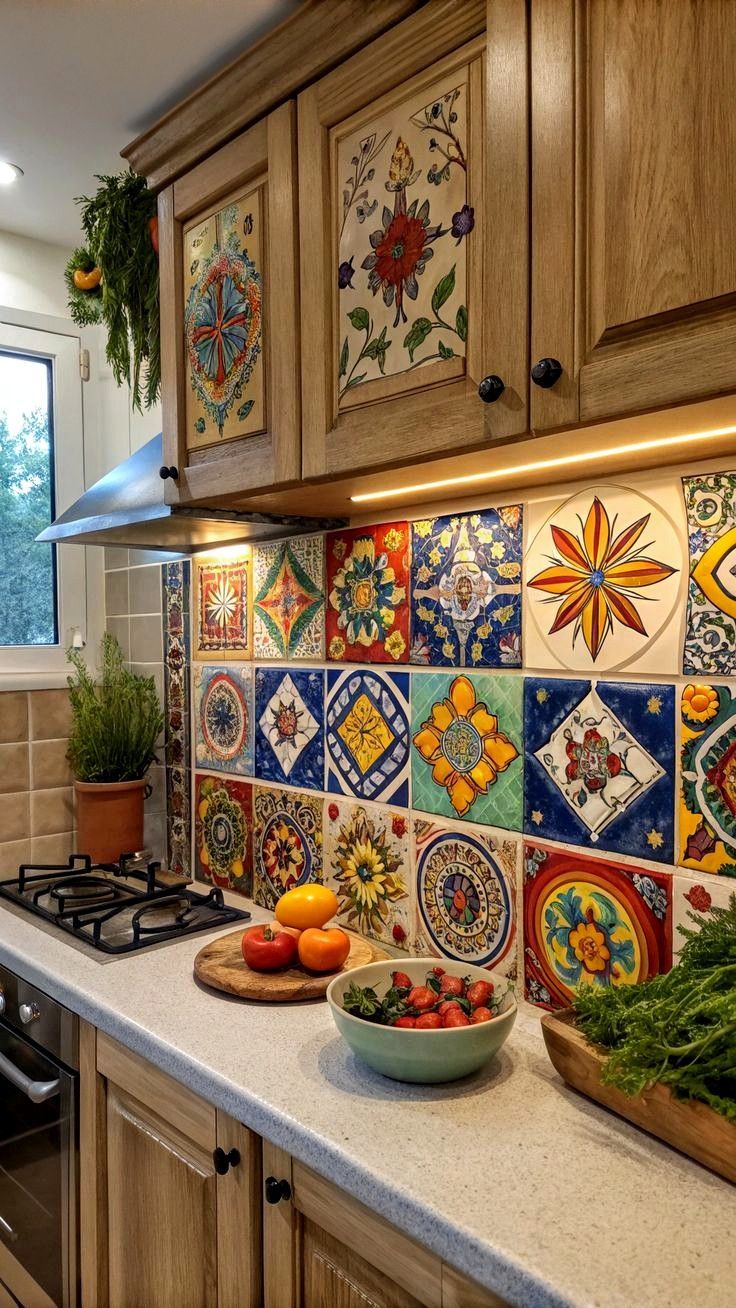 Gạch ceramic decor ốp bếp – ảnh tham khảo 11
