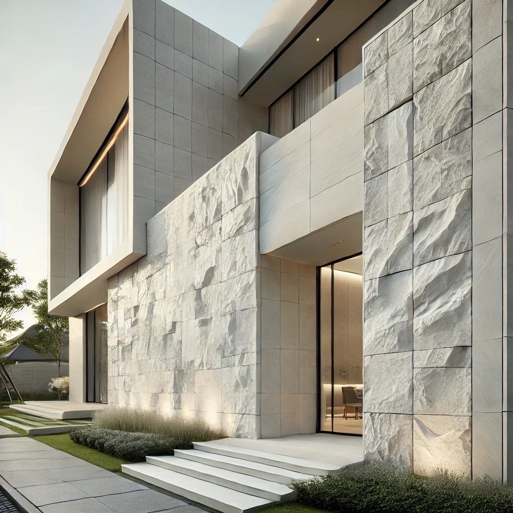 Đá granite tông vàng hoặc kem khò hoặc nhám cho mặt tiền – ảnh tham khảo 10