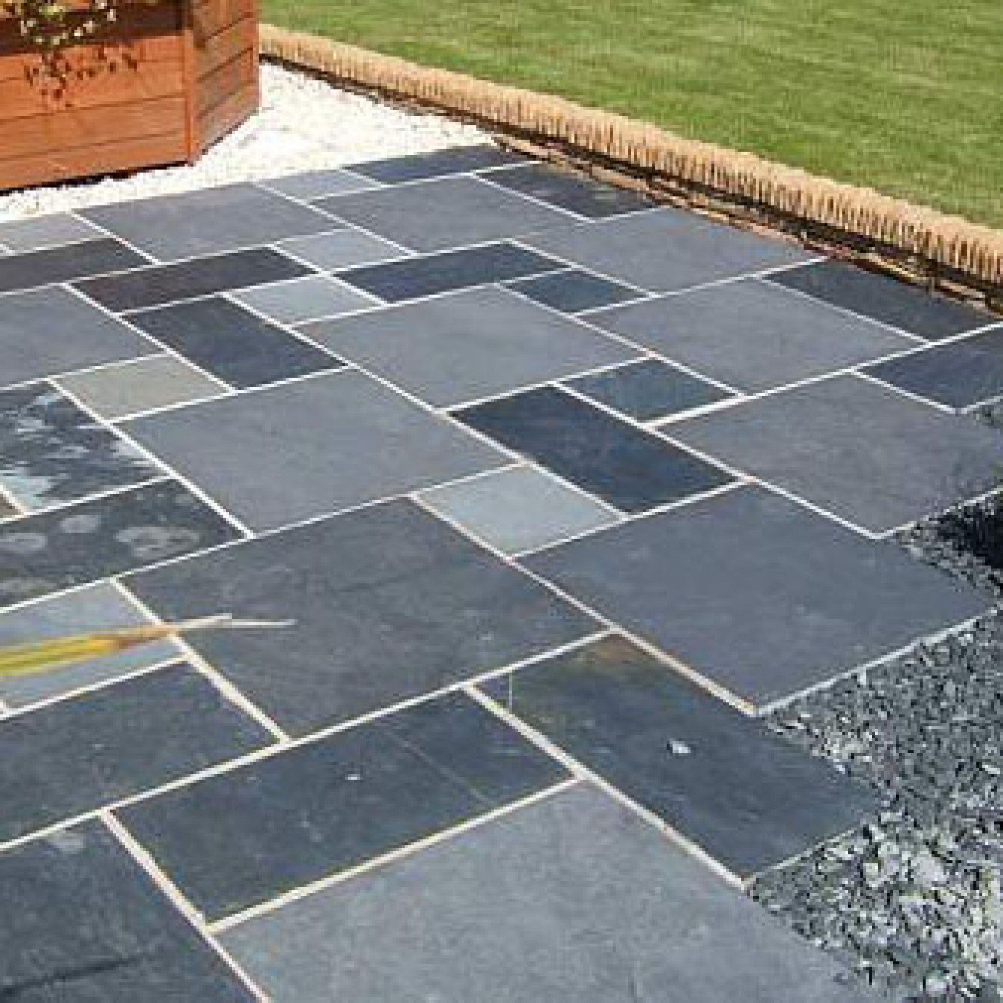 Đá slate đen cắt quy cách lát sân – ảnh tham khảo 18
