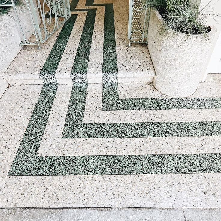 Gạch terrazzo tông trắng hoặc sáng lát nền – ảnh tham khảo 15