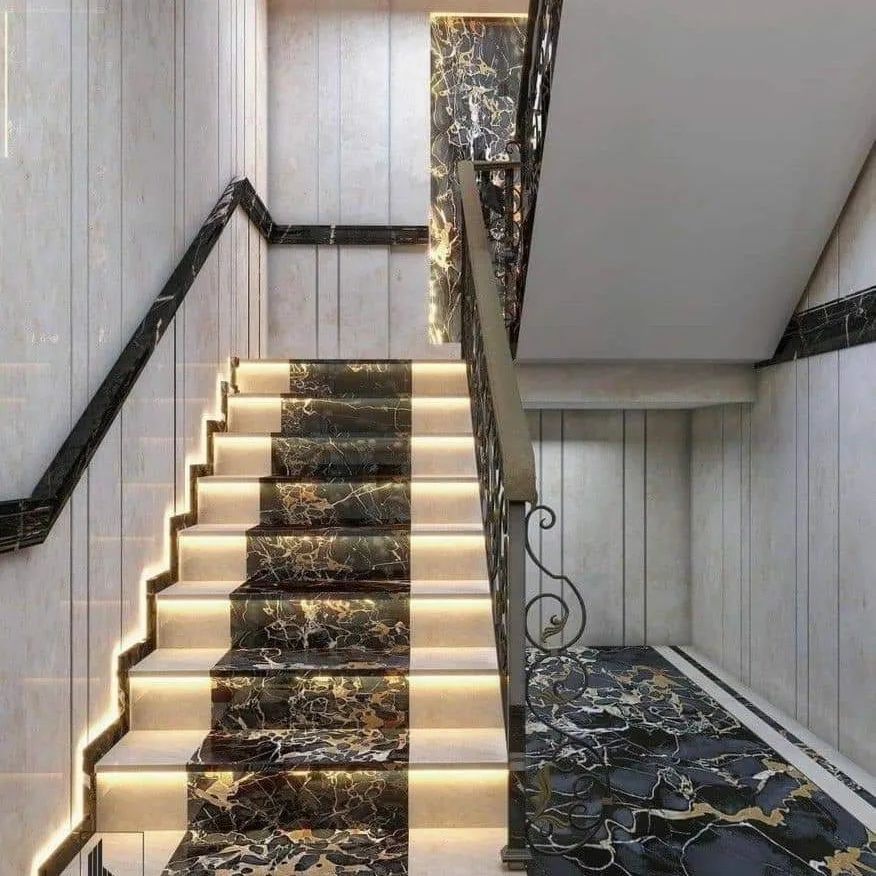 Đá granite đen cho cầu thang – ảnh tham khảo 13