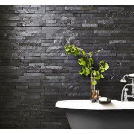 Đá slate đen chẻ tự nhiên ốp tường – ảnh tham khảo 2