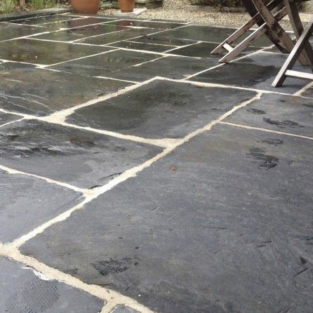 Đá slate đen cắt quy cách lát sân – ảnh tham khảo 14