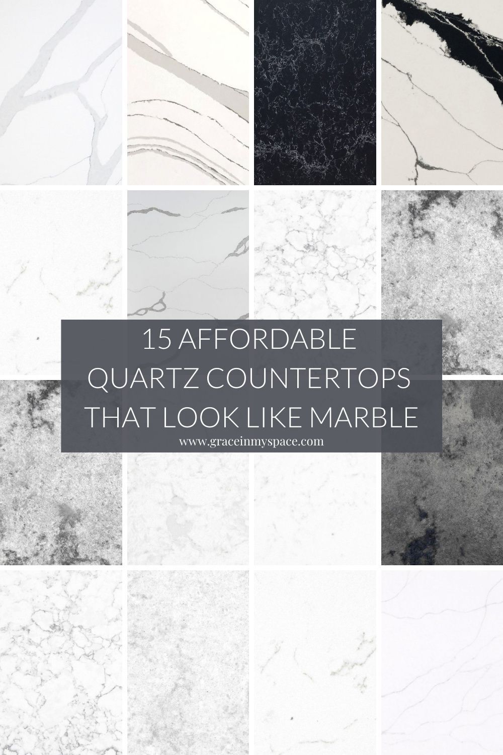 Đá kỹ thuật gốc thạch anh vân marble – ảnh tham khảo 1