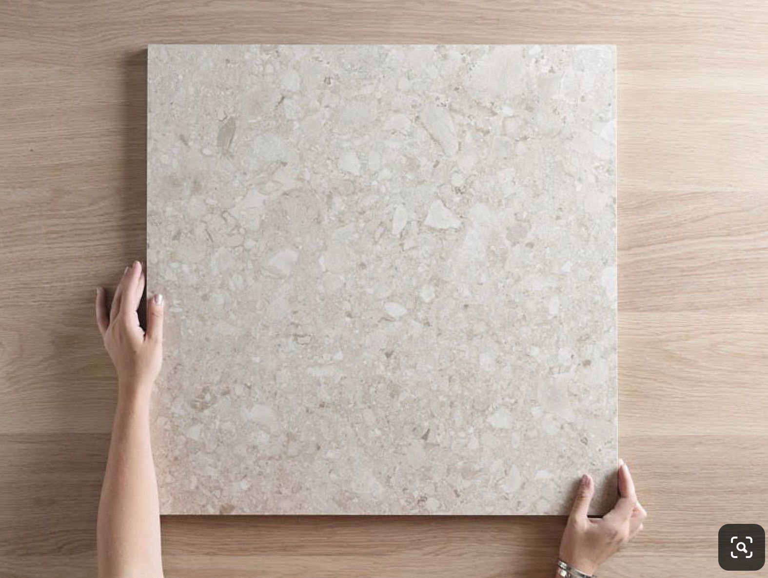 Gạch terrazzo tông be hoặc ấm lát nền – ảnh tham khảo 16