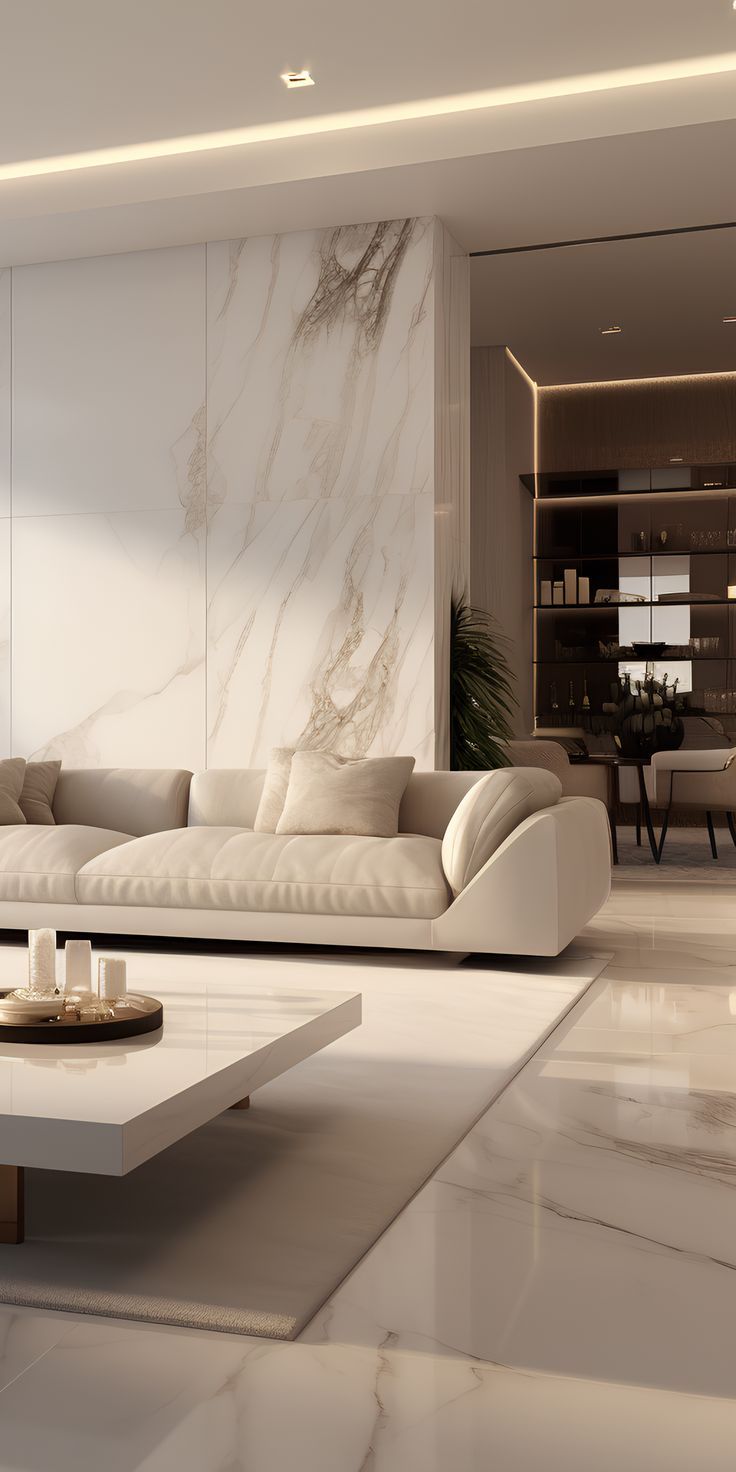 Đá marble trắng vân cho tường trang trí – ảnh tham khảo 20