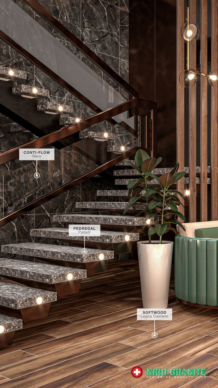 Đá granite xám cho cầu thang – ảnh tham khảo 12