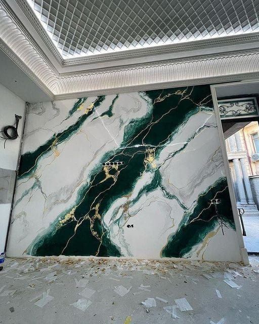 Đá marble tông vàng hoặc nâu cho tường hoặc sảnh – ảnh tham khảo 16