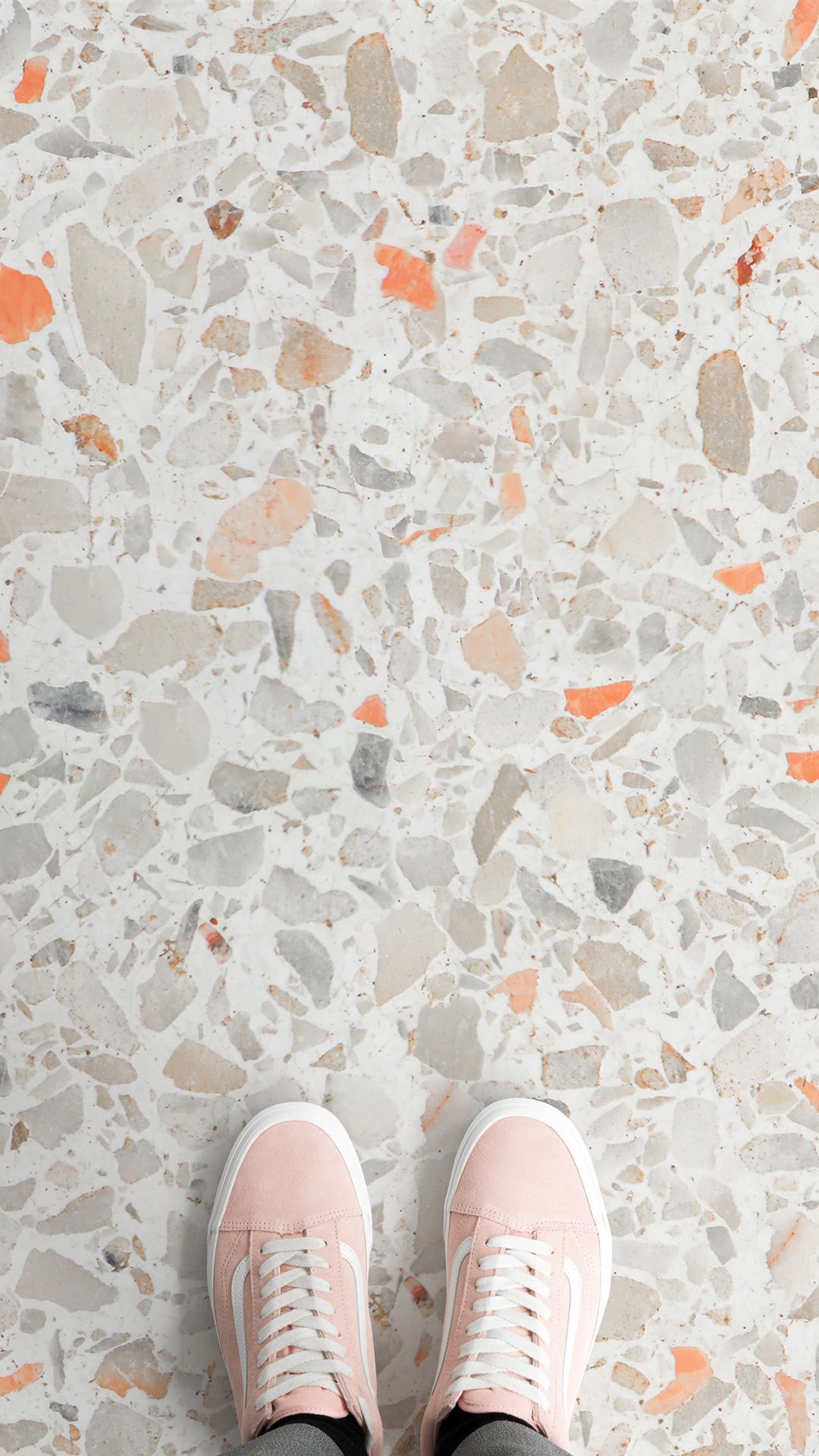 Gạch terrazzo tông trắng hoặc sáng lát nền – ảnh tham khảo 6