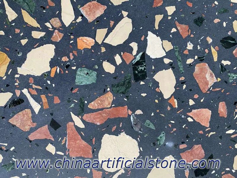 Gạch terrazzo pattern hoặc hạt lớn cho tường điểm nhấn – ảnh tham khảo 3