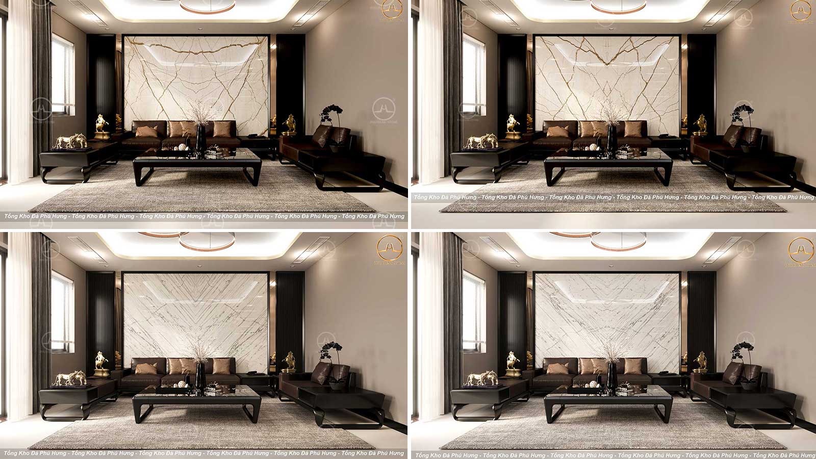 Đá marble tông vàng hoặc nâu cho tường hoặc sảnh
